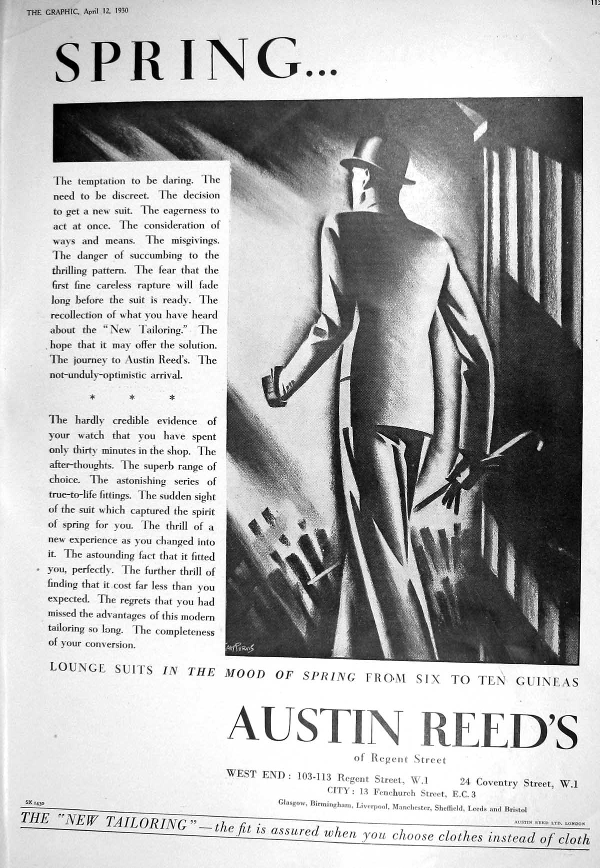 Old 1930 Austin Reed Tailoring Stetson Hats Castell Garden Olympia Ex 20th