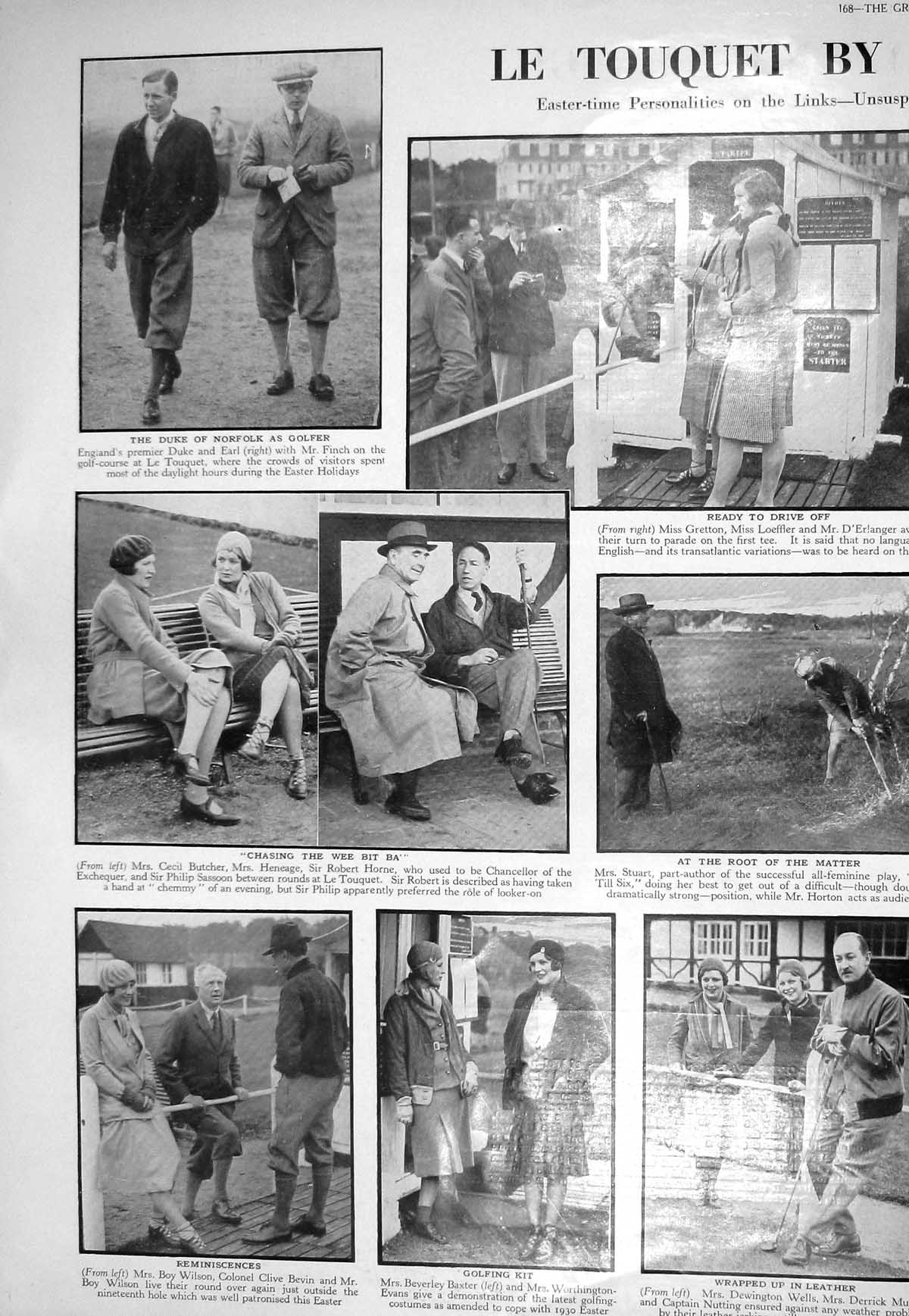 Old 1930 Duke Norfolk Golf Wilson Bevin Wilson Baxter Wells Theatre R 20th