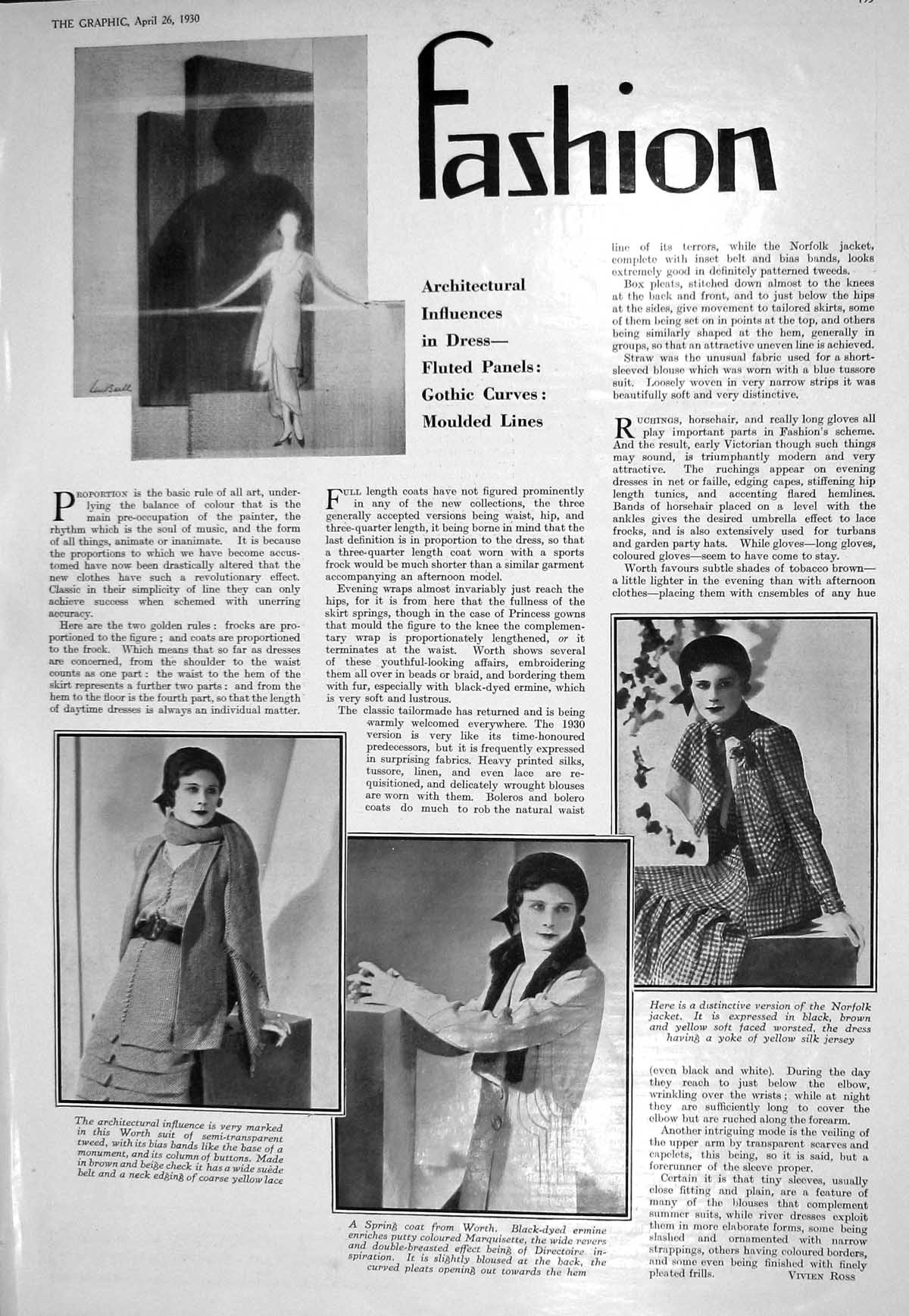 Old 1930 Ladies Fashion Magda Vamos Hungarian Hilda Danvers-Dearden A 20th