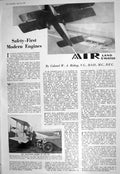 Old 1930 Two-Seater Blue Bird Aeroplane Walter Hagen Hurlingham Motor 20th