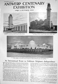 Old 1930 Pavilion Antwerp Flemish Art Architecture Cathedral Moretus 20th