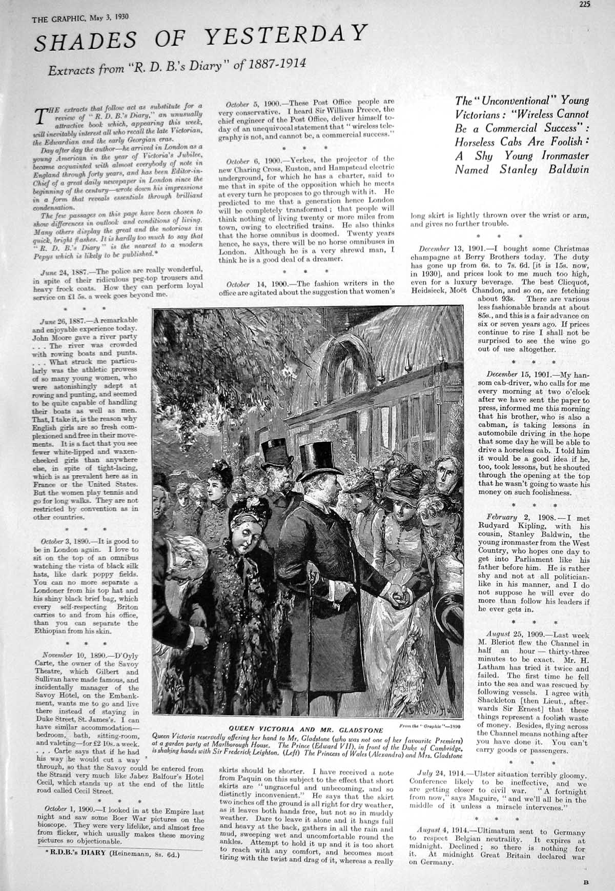 Old 1930 Queen Victoria Gladstone Marlborough House Guido Mayr Judas 20th