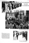 Old 1930 Wedding Trieste Mussolini Cathedral San Giusto Ladies Fashio 20th