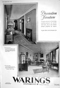 Old 1930 Waring Gillow Furniture Riley Cylinder Deauville Saloon Moto 20th