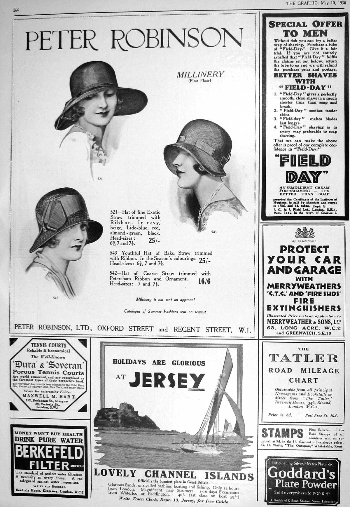 Old 1930 Robinson Hats Jersey Holidays Woodrow Studington Turnbull As 20th
