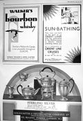 Old 1930 Walkers Bourbon Whisky Silversmiths Orient Line Cruises Burb 20th