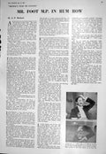 Original Old Vintage Print 1930 Portrait Writer Mr Herbert Candid Camera 20th