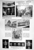 Old Print 1930 Belgium Antwerp Liege Exhibition Gmsith Robert Eveline Lo 20th