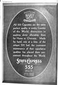 Old 1930 State Express Virginia Cigarettes Highland Queen Whisky Cuti 20th