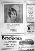 Old 1930 Emile Bystander Rover Motor Car Stetson Hats Gorringes Trico 20th