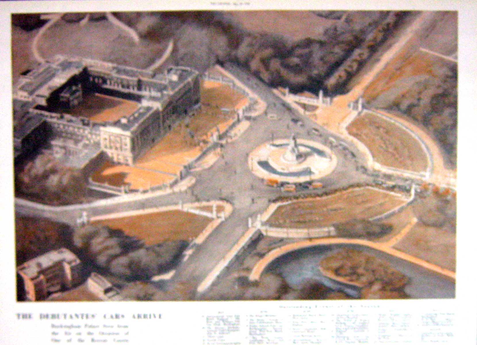 Old 1930 Garretto Gandhi British Lion Aerial View Buckingham Palace E 20th