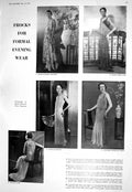 Old 1930 Formal Evening Wear Frocks Fashion Birmingham Daily Bath Sch 20th