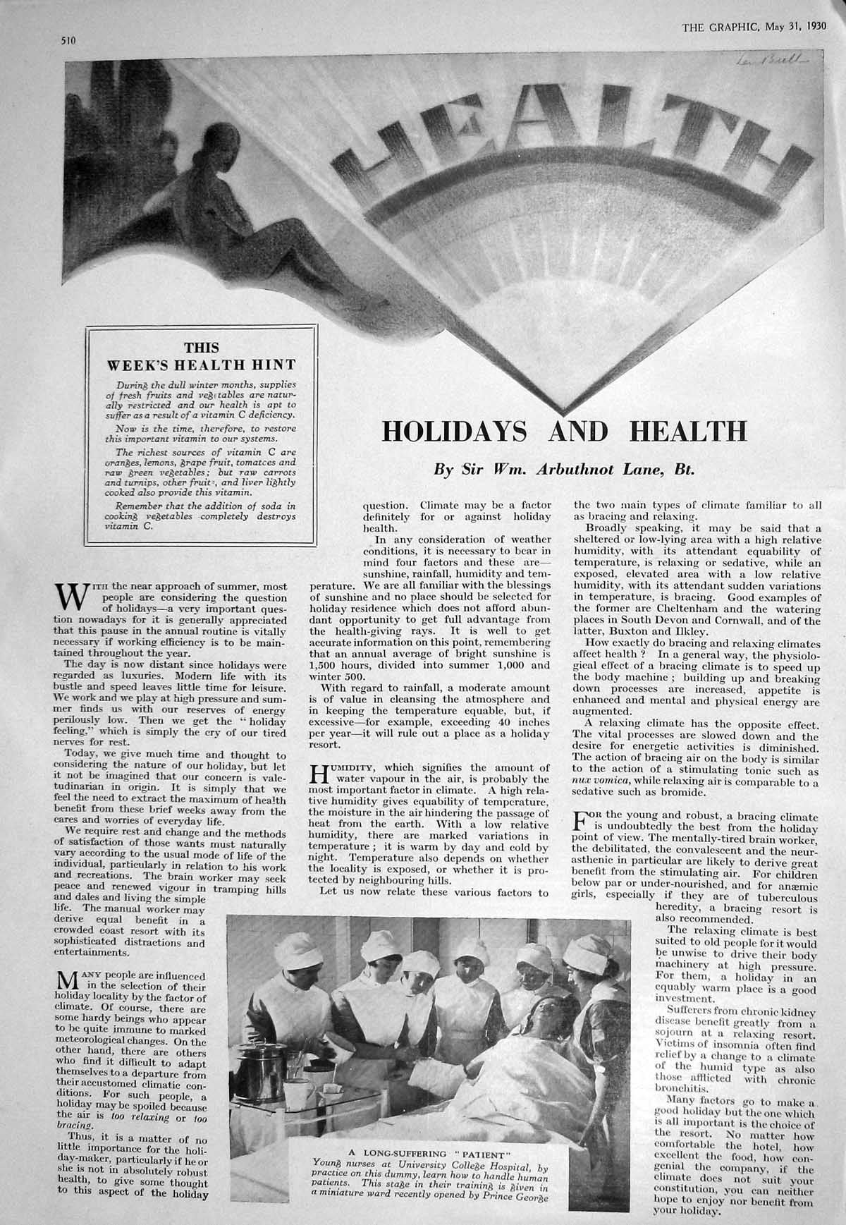 Old 1930 Nurses University College Hospital Dummy Bedroom Furniture B 20th