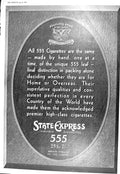 Old 1930 State Express Virginia Cigarettes Tobacco Switzerland Berne 20th