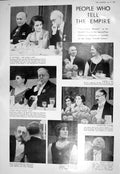 Old 1930 Lord Riddell Lady Reed Blumenfeld Burnahm Fink Benn Prince E 20th