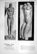 Old 1930 Sculpture Minoan Modern Dobson Torso Ship Way Cape Horn Vill 20th