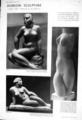 Old 1930 Dobson Sculpture Terracotta Paul Robinson Othello Desdemona 20th
