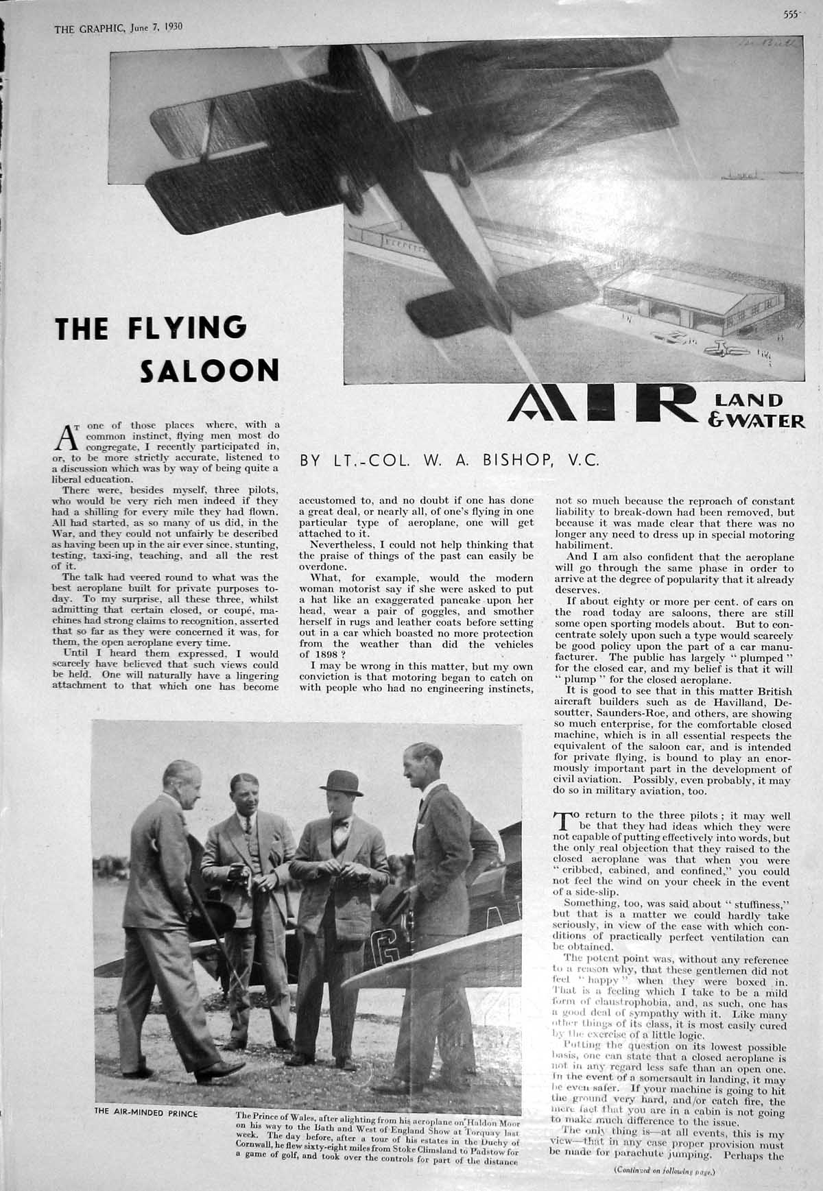 Old 1930 Aeroplane Prince Wales Haldon Moor Torquay Norman Muntz Barn 20th