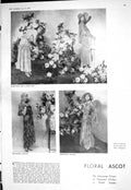Old 1930 Floral Ascot Fashion Flowers Motor Car Henly Frank Hough Roy 20th