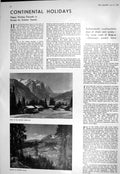 Old 1930 Bernese Oberland Davos Summer Mountains Studd Millington Ste 20th