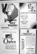 Old 1930 Orient Line Cruises Canadian Club Whisky Ogden Permutit Swan 20th