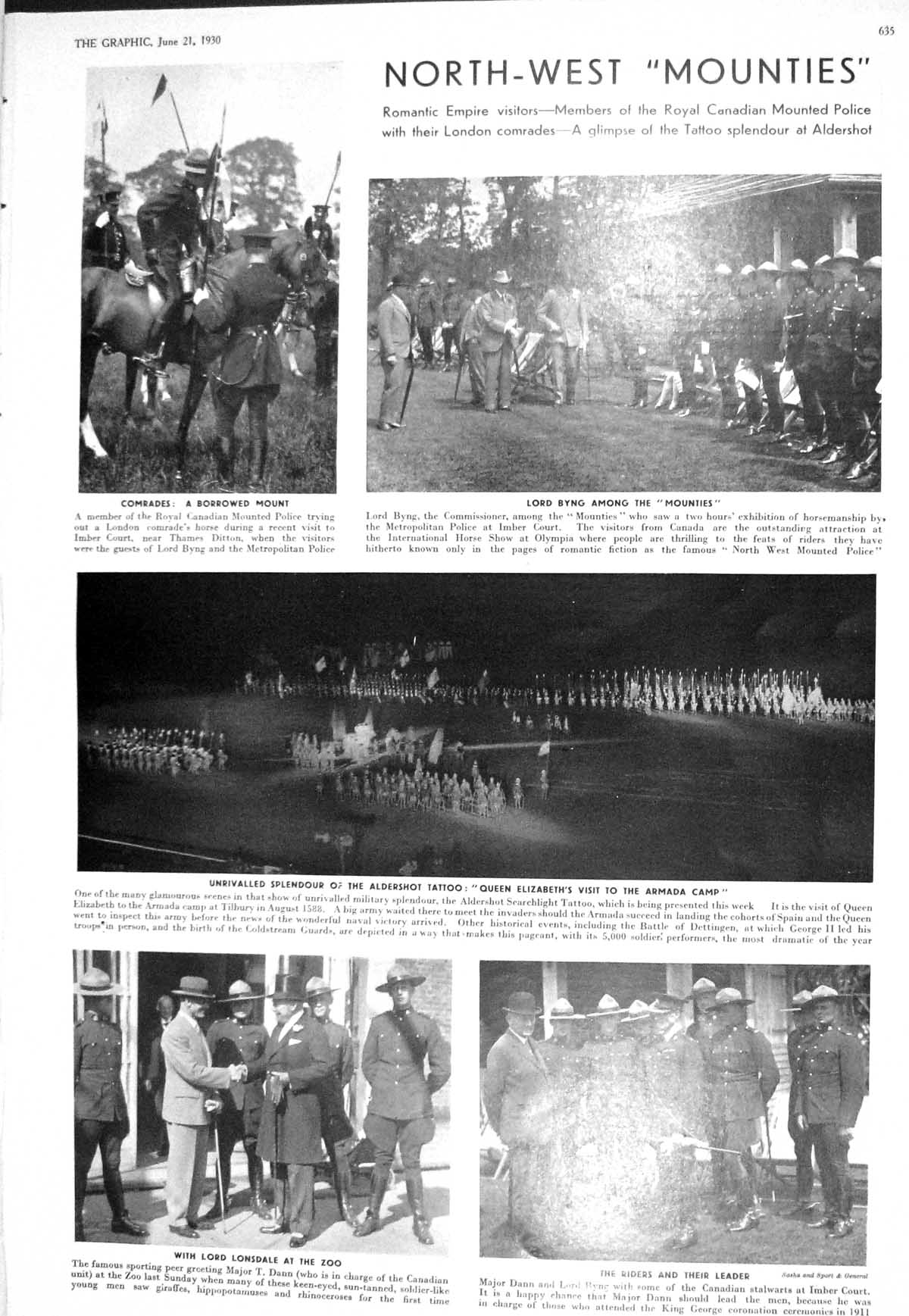 Old 1930 Canada Mounties Police Lord Lonsdale Dann Byng King Carol Ro 20th