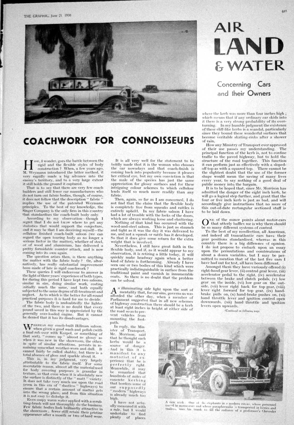 Old 1930 British Car Humber Paddy Naysmith Standard Car Drake Grosven 20th