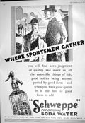 Antique Print 1930 Schweppes Soda Water Wills'S GFlake Cigarettes Tennis Me