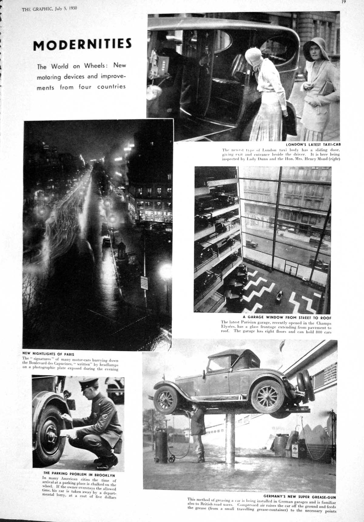 Old 1930 London Taxi Mond Motor Cars Germany Grease-Gun Ship Herzogin 20th
