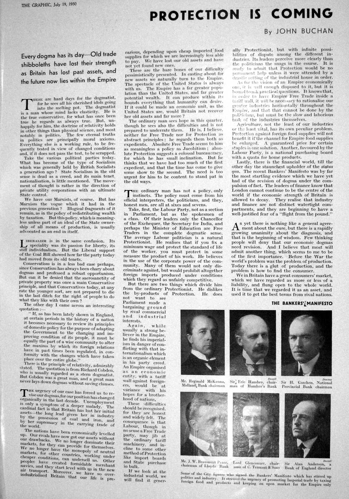 Old 1930 Bankers Mckenna Hambro Goschen Pease Glenconner Anderson Com 20th
