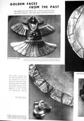 Antique Print 1930 Aztec British Museum Chieftan Badge GOrnaments Grave Ecu