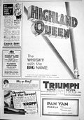 Old Print 1930 Highland Queen Whisky Pan Yan Pickle Walker'S Bourbon Ship 20th