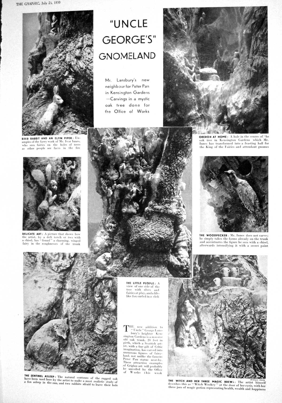 Old 1930 Brer Rabbit Oberon Woodpecker Lansbury Gnomeland Persian Dag 20th