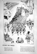 Old Print 1930 Scotland Edinburgh Castle Siers Marching Canongate Tolboo 20th