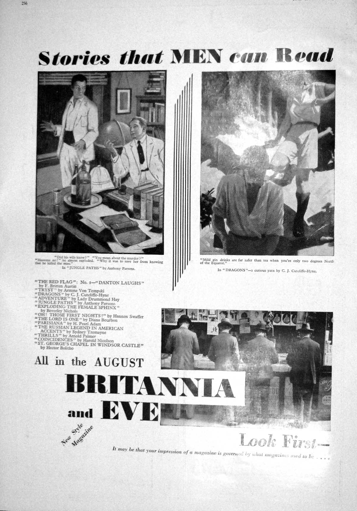 Old Print 1930 Advertisement Britannia Eve Debenham Freebody Kropp Razor 20th