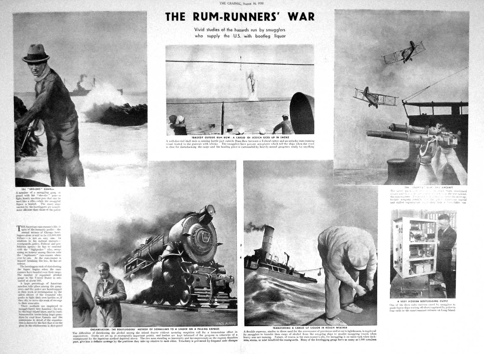 Old 1930 Holiday Makers Dunlop Rum Smugglers Express Train Ships Aero 20th