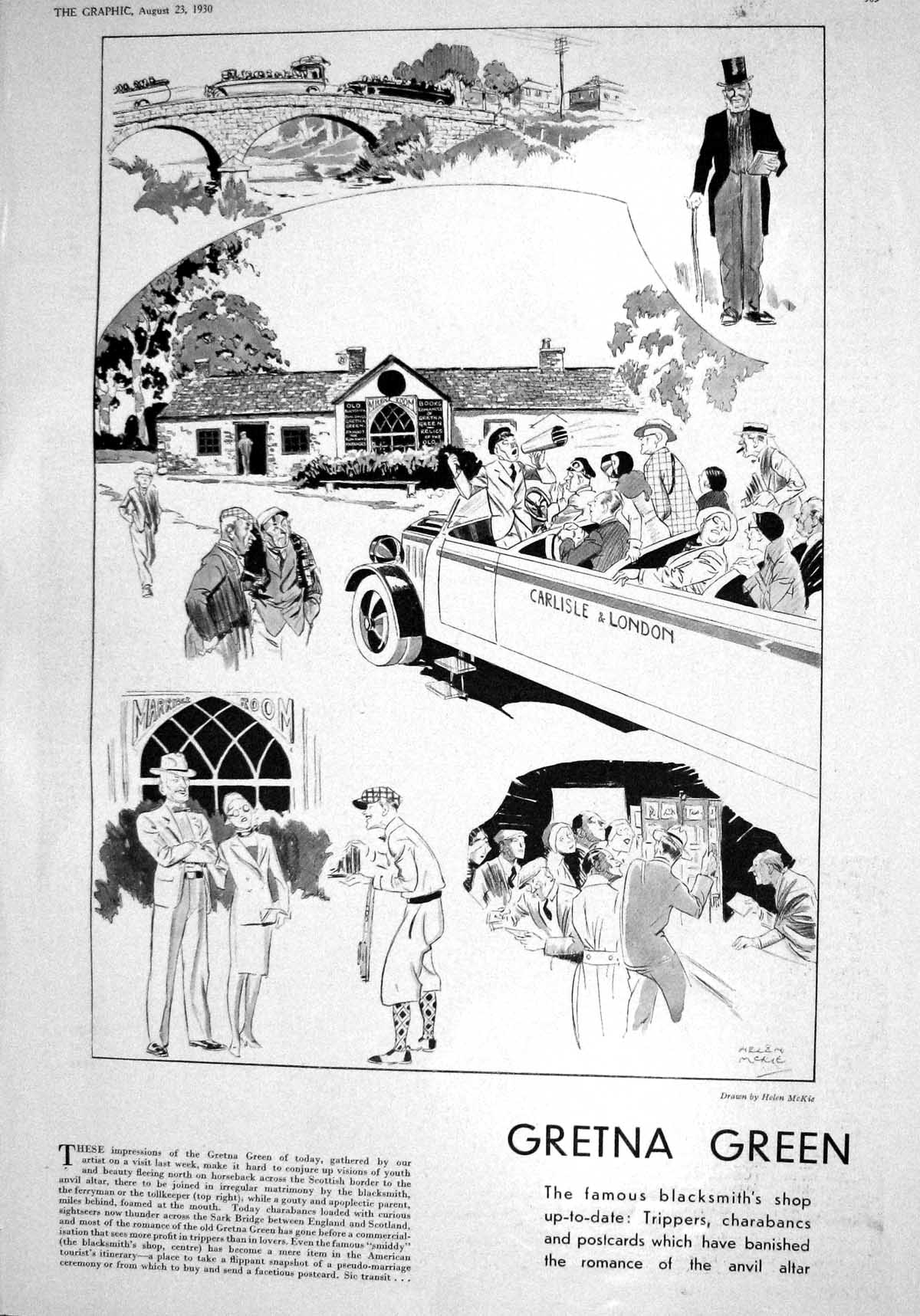 Old 1930 Gretna Green Blacksmith Romance Macdonald Herbert George Max 20th