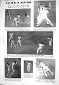 Old 1930 Cricket Oval Whysall Peebles Wyatt Duckworth Woodfull Austra 20th