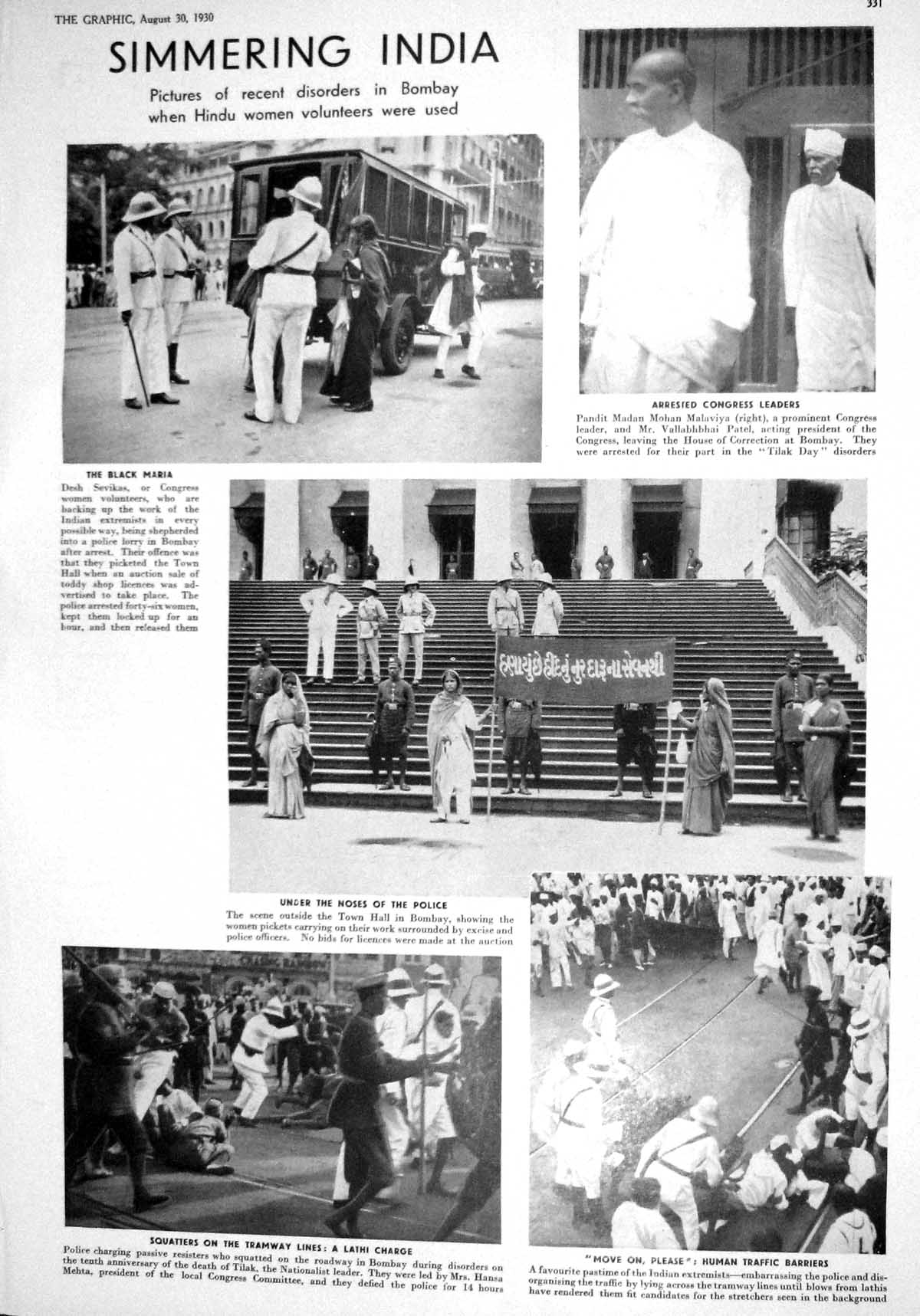 Old 1930 Hindu India Malaviya Sevikas Bombay Police King Queen Glamis 20th