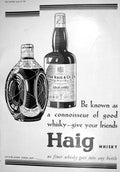 Antique Old Print 1930 John Haig Scotch Whisky B.P. Drake Gorham Grosvenor 20th