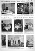 Old 1930 Theatre Tallulah Bankhead Cooper Maurier Margetson Bacchanal 20th