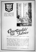 Old 1930 Advertisement Courtaulds Fabrics Reszke Non-Coupon Cigarette 20th