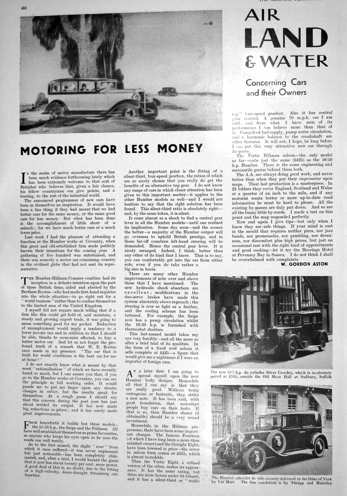 Old 1930 Aeroplane Amphibians Saunders Cowes Holt Curry Land-Skiff He 20th