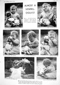 Antique Old Print 1930 Little Girl Jill William Davis Toy Dolls Photograph 20th