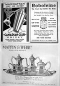 Old 1930 Mappin Webb Walker Whisky Roboleine Stetson Golf Studd Coats 20th