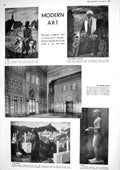 Old 1930 Modern Art Sheikh El Balad Throne Room Mahmoud Said Moukhtar 20th