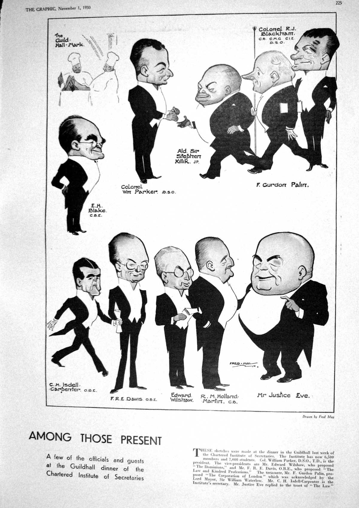 Old 1930 Guildhall Killik Parker Blake Carpenter Davis Holland Eve Se 20th