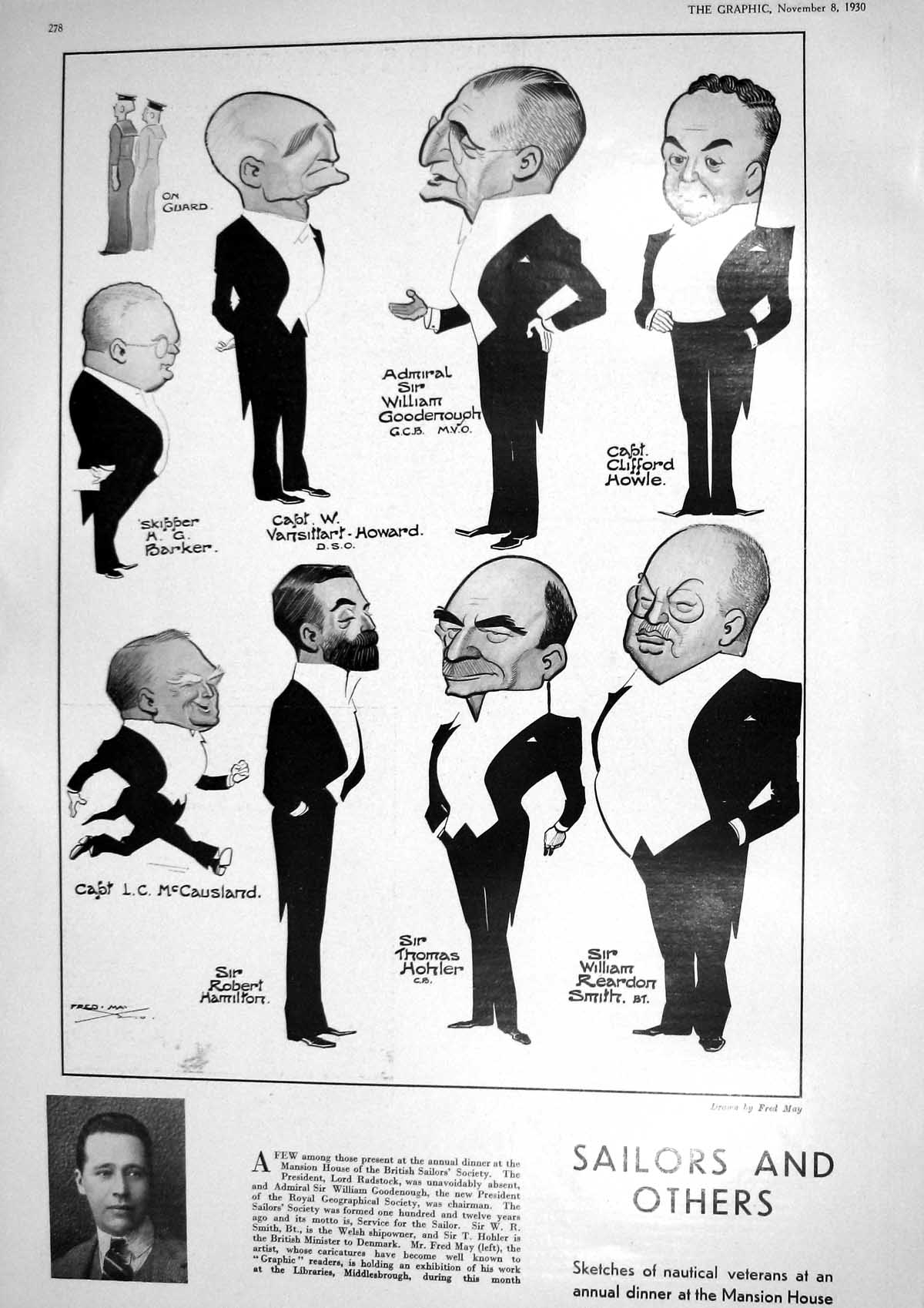 Old 1930 Sailors Howle Gooderrough Barker Hamilton Radstock Alejandro 20th