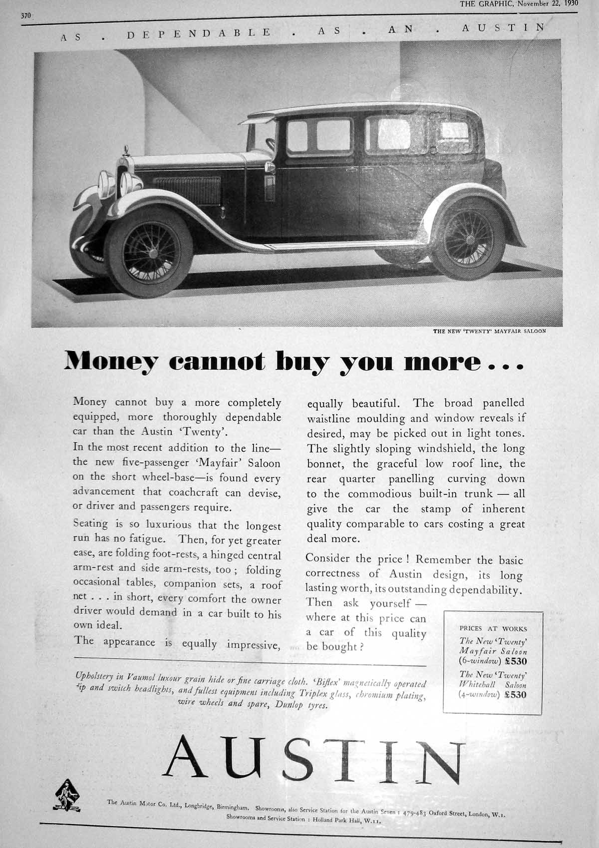 Old 1930 Austin Motor Car Longbridge Birmingham Monte Carlo Golf Loui 20th