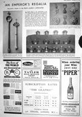 Old 1930 King Queen Abyssinia Sceptres Coronets Crimson Velvet Mappin 20th